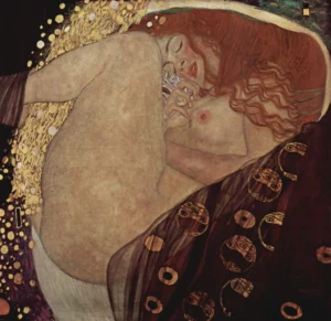 Danae - Golden Rain - Hand-Painted Oil hand-painted oil painting by DafenArts