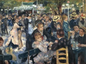 Dance at Moulin de la Galette – Festive – Textured Oil