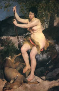 Diana – Huntress – Textured Hand-Painted Oil