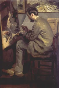Frederic Bazille Painting The Heron – Studio – Impasto