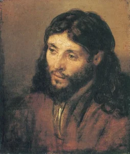 Head of Christ – Compassion – Textured Canvas hand-painted oil painting by DafenArts