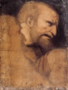 Head of St. Peter – Devout – Textured Canvas