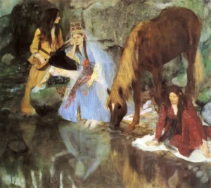 Mlle. Fiocre – Orchestral Grace – Hand-Painted Oil