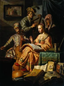 Musical Allegory – Harmonious – Textured Oil Painting
