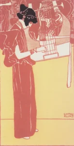 Musik (lithograph) – Melodic – Hand-Painted Oil