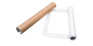 Rolled canvas and mailing tube