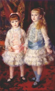 Pink and Blue – Innocent – Textured Canvas