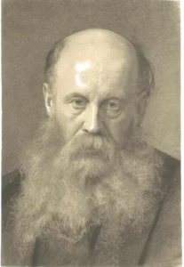 Portrait of a man with beard – Dignified – Textured Oil