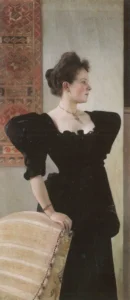 Portrait of Marie Breunig – Elegant – Textured Canvas