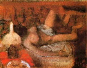 Reclining Nude – Serene – Hand-Painted Oil