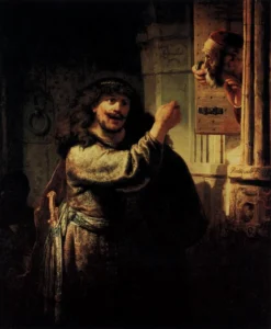 Samson Accusing Father in Law – Dispute – Textured