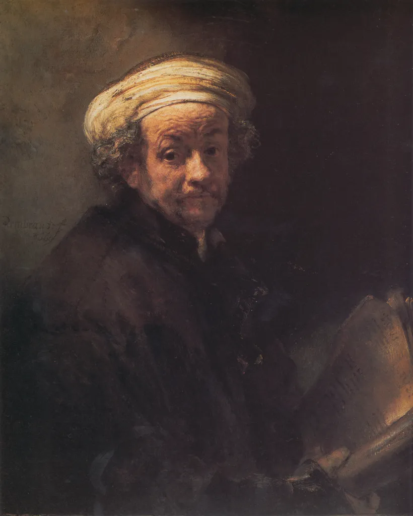 Self-portrait as the Apostle Paul – Contemplative – Hand-Painted Oil