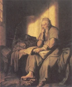 St. Paul in Prison – Solitude – Textured Canvas