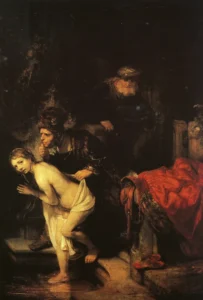 Susanna and the Elders – Dramatic – Hand-Painted Oil hand-painted oil painting by DafenArts