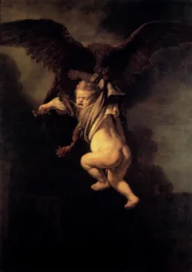 The Abduction of Ganymede – Celestial – Textured Oil