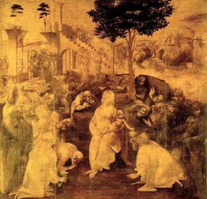 The Adoration of the Magi – Sacred Epiphany – Textured Canvas