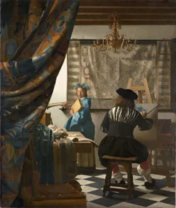 The Art of Painting – Allegorical Mastery – Textured Canvas