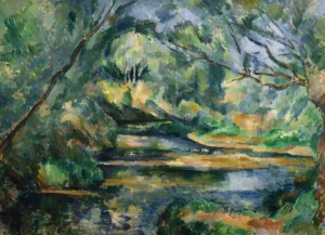 The Brook – Serene Stream – Textured Canvas