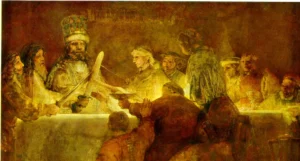The Conspiracy of Claudius Civilis – Rebellion – Textured Canvas hand-painted oil painting by DafenArts