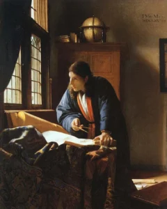 The Geographer – Intellectual Pursuit – Hand-Painted Oil