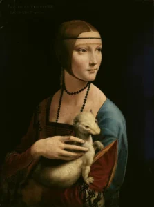 The Lady with an Ermine – Elegance – Hand-Painted Oil