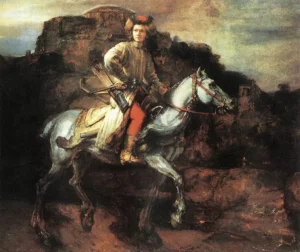 The Polish Rider – Majestic – Hand-Painted Oil hand-painted oil painting by DafenArts