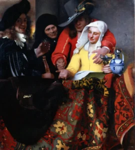 The Procuress – Golden Intrigue – Textured Oil