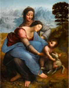 The Virgin and Child with St. Anne – Divine Grace – Textured Canvas