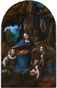 The Virgin of the Rocks – Ethereal – Textured Canvas