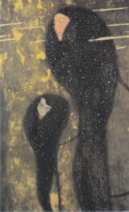 Water Nymphs (Silverfish) – Ethereal – Textured Canvas