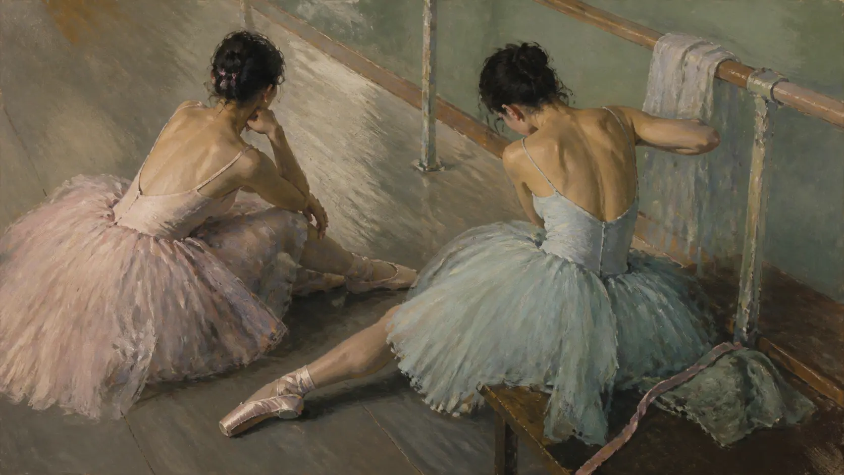 edgar degas dancer painting reproduction card