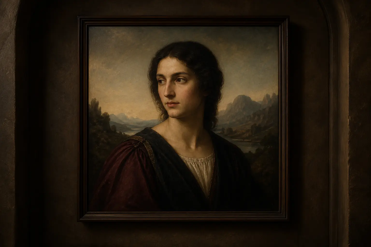 Leonardo da Vinci oil painting reproductions with a Renaissance portrait