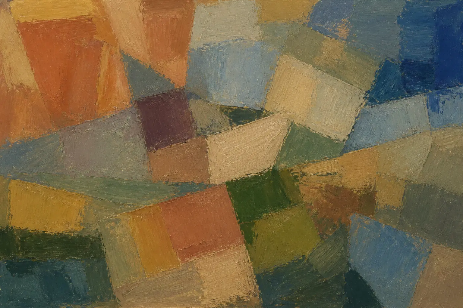 Paul Cezanne inspired oil color palette