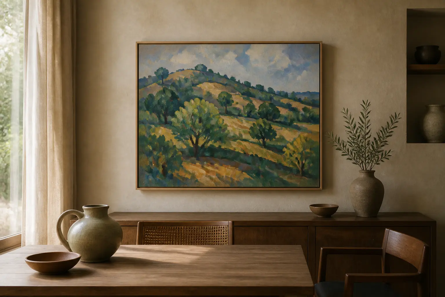 Paul Cezanne oil painting reproduction in an interior